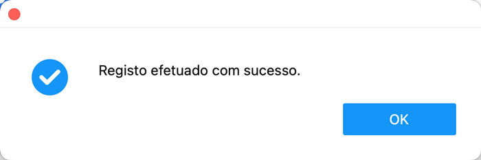 anygo mac registrar com sucesso