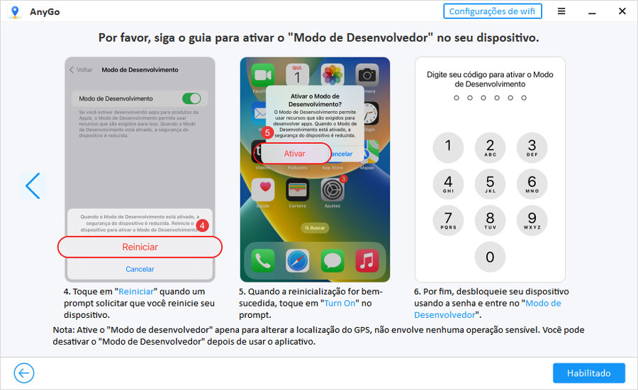ativar modo de desenvolvedor anygo com sucesso