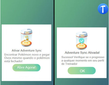 ativar pokemon go adventure sync