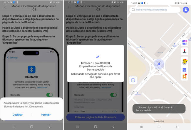 conectar iOS Bluetooth Android app