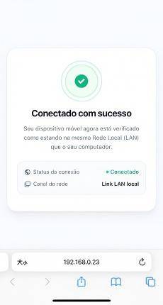 conecte rede com sucesso
