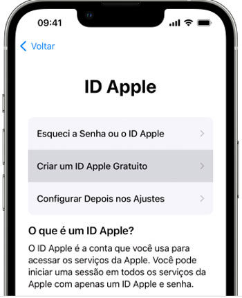 criar id apple