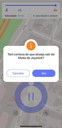 desistir modo de joystick iOS