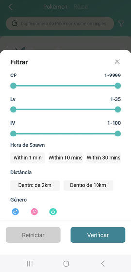 Filtre recursos de Pokemon AnyGo for Android