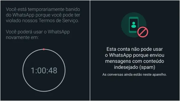 porque o whatsapp baniu meu número