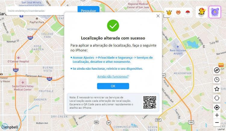 reiniciar serviço de localização