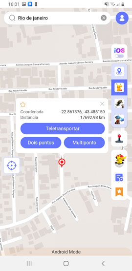 click on teleport anygo android