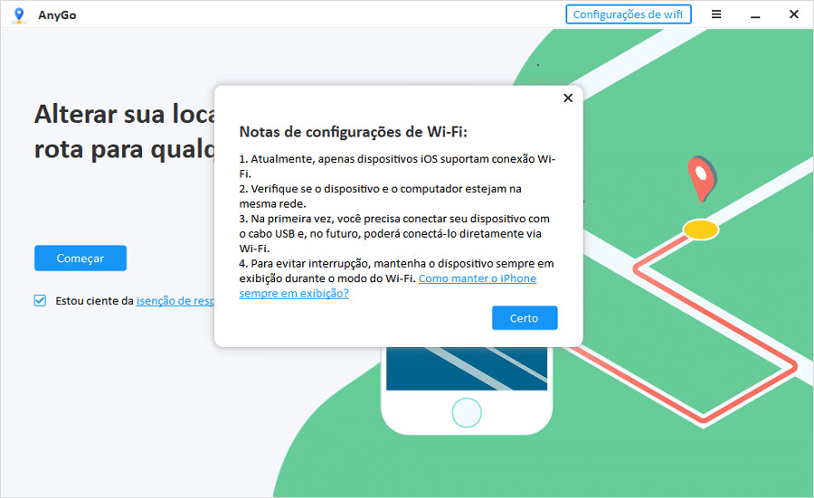 wifi configuracoes modo anygo mac